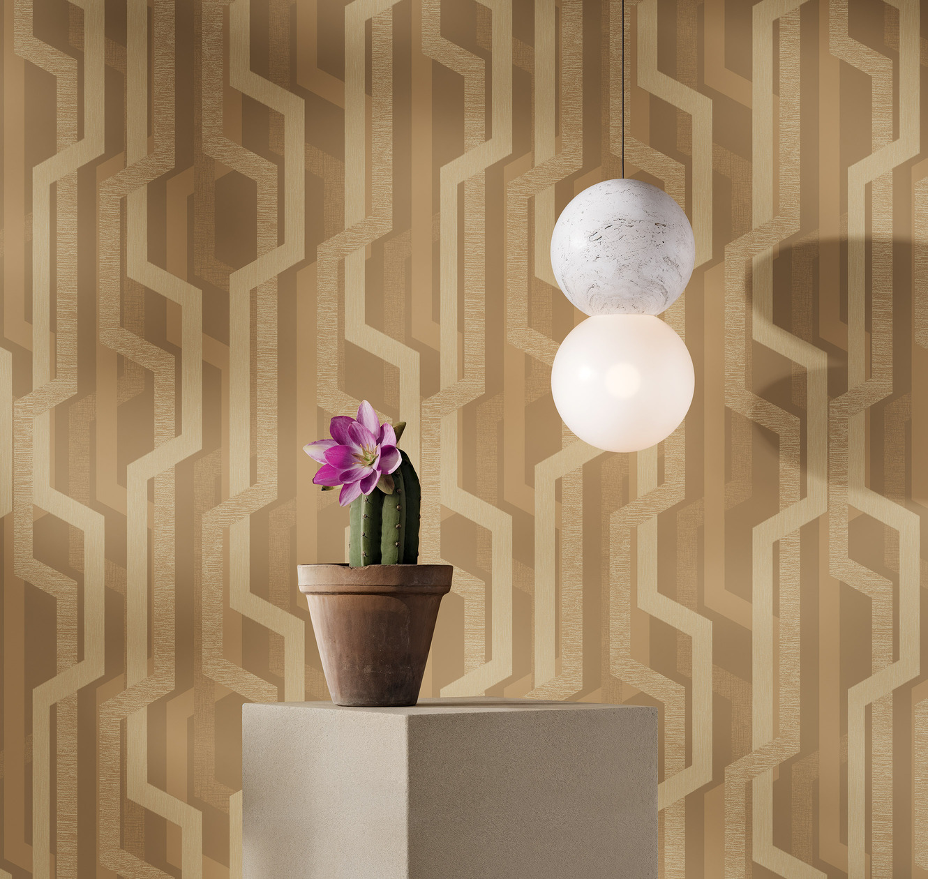 Обои Milassa Солярис Метрополис SOL4 004 10,05×1 фото в интерьере